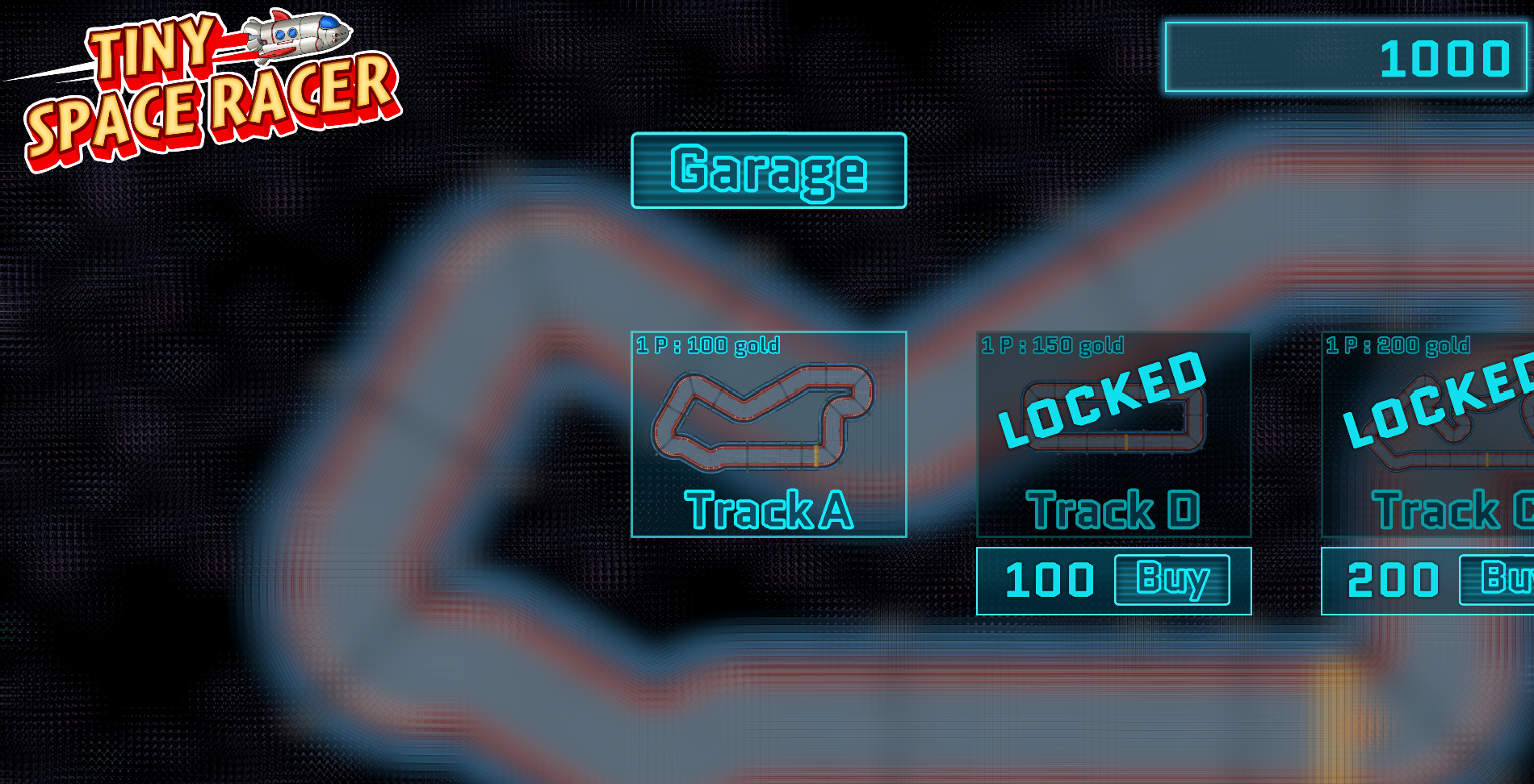 Tiny Space Racer screenshot one